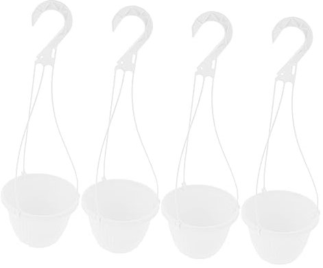 INOOMP 4pièces Pots De Fleurs Suspendus Jardinières pour Intérieur Et Extérieur Pot De Plante Pratique pour Balcon Jardin Et Bureau