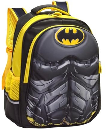 Superhelden Schulrucksack, Kinderrucksack mit 3D-Cartoon-Design mit ABS-Reißverschluss, 2/3 Fächer, verstellbare Griffe, Schulmaterial für Jungen und Mädchen., M8246
