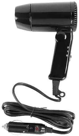 Kompakter Haartrockner – Reise-Haartrockner 12 V | Kultiger Haartrockner für Auto | Friseurwerkzeuge und -geräte | Cabrio-Autozubehör | Föhn für Wohnmobile D