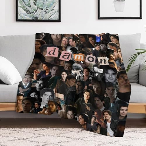 NdxQWtU Ian Star Somerhalder Decke, Klimaanlage, superweich, für Reisen, Outdoor, Flanelldecke, modisch, personalisiertes Geschenk, Büro, Sofa, Merch, 76 x 101 cm, Stil
