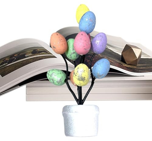 Xinhuju Osterei-Topfpflanze, künstlicher Osterbaum mit Eiern