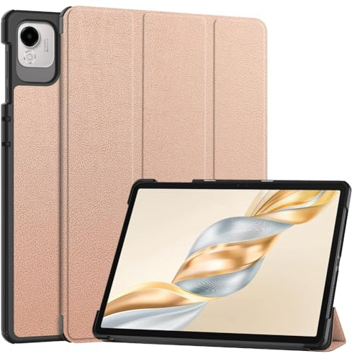 Kepuch Custer Funda para Honor Pad X9a / Honor Pad X9 Pro,Slim Smart Cover Fundas Carcasa Case Protectora de PU-Cuero - Rose Oro