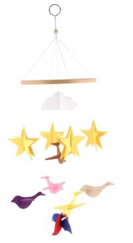 ibasenice Windspiel-anhänger Aus Filz Krippenschmuck Zum Aufhängen Hängeornament Für Krippendekoration Exquisit Und Dekorativ Für Kinderzimmer Oder Wand Verschiedene Farben