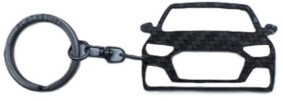 BlackStuff Schlüsselanhänger aus Carbonfaser, kompatibel mit A1 S-Line 2019+, BS-4026, Schwarz, S