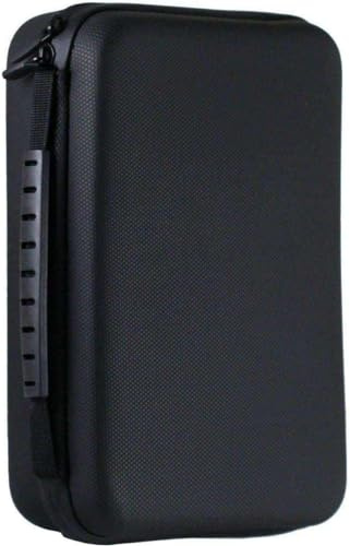 Navitech Black Action Camera Hard Case - Compatible With Xilecam Dual Screen 1080P WiFi Action Camera