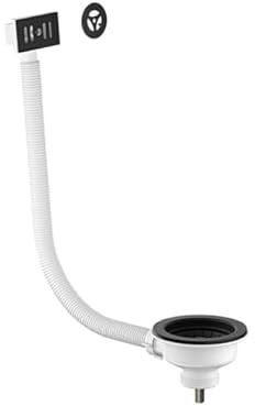 Matt Black Universal Kitchen Sink Waste 90mm