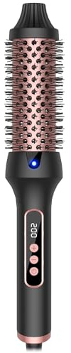 Thermal Brush 38MM LCD-Display Ionen Thermobürste Lockenstab Heiße Bürste Stylingbürsten Rundbürste für Haarstyling Warmbürste Glättbürste Haarglätter Rundbürste Glättungsbürste Heißebürste, UMIGA