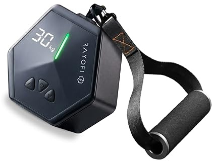 Rayofi Go-Tone Kabelzugtrainer Schwarz mit App, 30 kg digitaler Widerstand