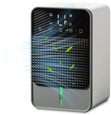 Luftentfeuchter Elektrisch Klein for Home, 1500ml Leise Raumentfeuchter mit Funktion Abtauen mit Sanftem Nachtlicht, 12-Stunden-Timer für Schlafzimmer, Badezimmer, Wohnmobile und Kleiderschränke