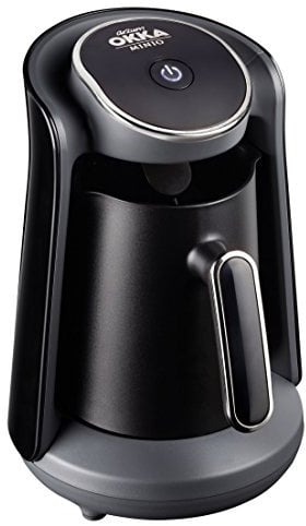 Arzum OK004-K Turkish Coffee Machine, Plastic, 480 W,0.3 liters, Black/Chrome