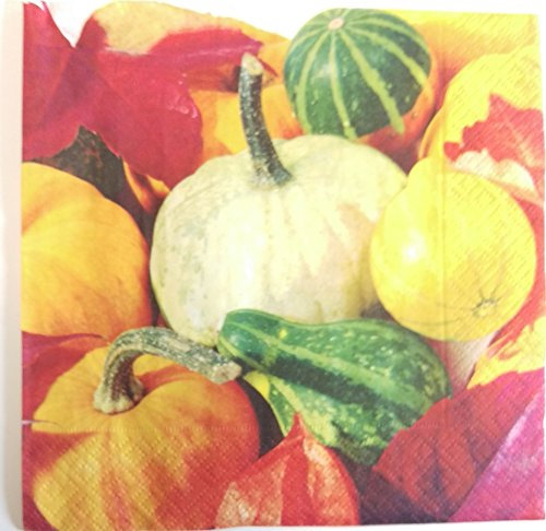 Heku - 20 Servietten mit Motiv Kürbis, 3-lagig