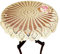 Yizunnu Retro-Tischdecke, rund, Spitze, handgefertigt, gehäkelt, Baumwolle, Tischdecke/Abdeckung, 90 cm, Baumwolle, beige, 90cm Round