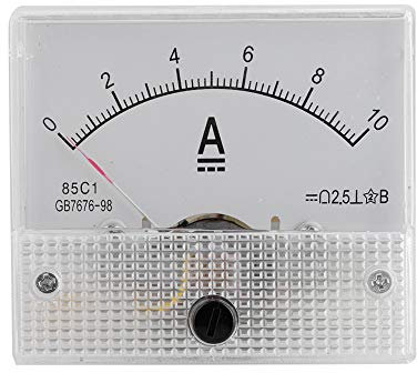 VBESTLIFE - Amperometro e voltmetro analogico ed attuale per tensione continua, modello: 85C1