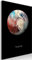 decomonkey Bilder Planeten 40x60 cm 1 Teilig Leinwandbilder Bild auf Leinwand Vlies Wandbild Kunstdruck Wanddeko Wand Wohnzimmer Wanddekoration Deko Pluto
