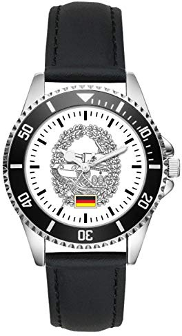 KIESENBERG Soldat Geschenk Bundeswehr Artikel Panzertruppe Uhr L-1148