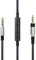 Cable de repuesto compatible con auriculares Sennheiser HD4.40,HD 4.40 BT,HD4.50,HD 4.50 BTNC,HD4.30i,HD4.30G,control remoto de volumen y micrófono compatible con Android Samsung Galaxy Xiaomi Huawei