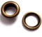 Eyelet Grommets with Washer Pack of 20 (Brass, 8mm)