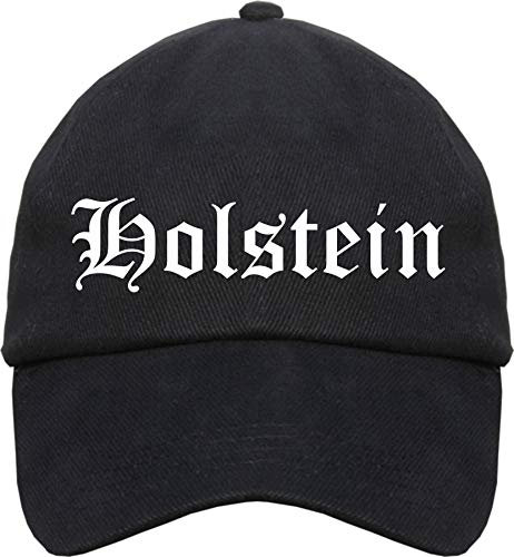 Holstein Cappy - Altdeutsch Bedruckt - Schirmmütze Cap Einheitsgröße Schwarz