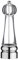 Grunwerg - Salero, acero inoxidable acrílico, 22 cm