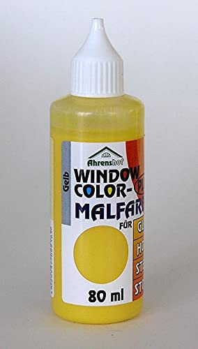 Unbekannt Ahrenshof Window Color Plus Fenstermalfarbe Gelb 80 ml
