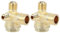 Paquet de 2 soupapes de compresseur d'air à 3 voies, 16 mm, 14 mm, clapet anti-retour fileté mâle de 10 mm, outil de connecteur pneumatique central en zinc à 3 ports