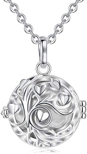 AEONSLOVE Bola Grossesse Collier Femme Enceinte Pendentif Sons Musique Chime Ball pour Fille Maman Amie, Bijoux Femme pour Méditation de Yoga Cadeau Naissance