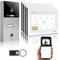 GVS - IP Video Türsprechanlage mit Türöffner, Fingerprint & RFID, HD Kamera, 4X 7 Zoll Monitor & App - Smarte Video Türklingel mit Kamera & Gegensprechanlage für 1 Familienhaus (AVS4474A)