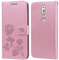 PKQTOP Hülle für Nokia 7.1 Handyhülle,Klappbar Tasche Case,Standfunktion,Kartenfach,Silikon Bumper,Stoßfeste Schutzhülle Cover für Nokia 7.1