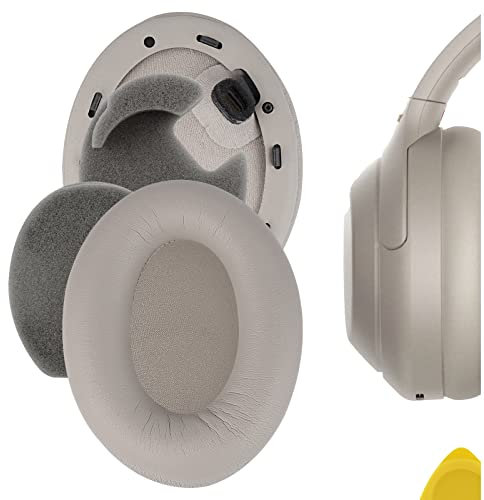 Geekria QuickFit Replacement Ear Pads Compatible with Sony WH-1000XM4 Wireless Headphones, Ear Cushions, Repair Parts (Gold)
