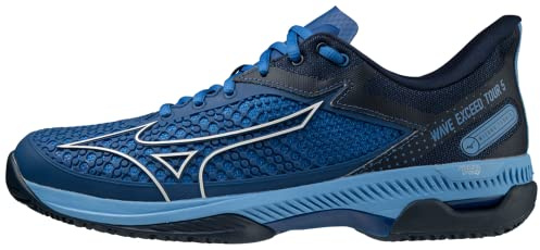 Mizuno Herren Wave Exceed Tour 5 cc Tennisschuhe, Trueblue White Dressblues, 45 EU