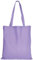 TEXXILLA Baumwolltasche - OEKO-TEX 100 zertifiziert | mit zwei langen Henkeln | 38x42cm | Jutebeutel | Einkaufstasche | unbedruckt, Farbe:lavendel