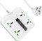 FUREINSTORE Regleta Enchufes con USB C, Protección sobretensión con 4 Tomas Universales y 3 USB de Carga Rápida y 1 Tipo C, Extensión Protectora Multienchufe Cable 2 Metros (White)