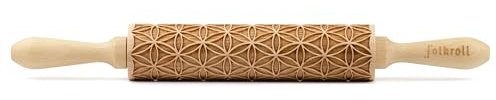 Folkroll 3D-Motiv-Teigrolle 37 cm Blume des Lebens