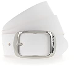 Tamaris Damen Gürtel weiß 85