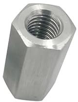 LXURY 1 Stück M6 M8 M10 M12 M14 M16 Linksgewinde 304 Edelstahl Sechskantstange Kupplungsmuttern Standoff Spacer Lange Sechskantmutter (Size : M16x30mm)