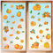 craspire 8 Stile Orangefarbene Wandaufkleber, Früchte, Blätter, PVC-Fensteraufkleber, Wasserfest, Selbstklebend, Abziehen Und Aufkleben, Für Kühlschrank, Schlafzimmer, Wohnzimmer, Küche, Geschäft