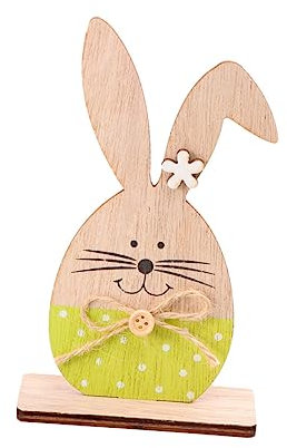 IMIKEYA Hasendekor Kaninchen Dekoration Osterhasen-Modell Geschenkideen für Ostern Geschenkideen Ostern Deko Hase Hasenornament hölzern Dekorationen Kunsthandwerk Bambus
