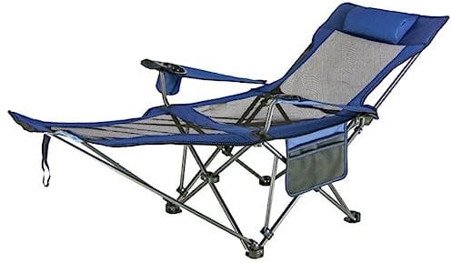 Outdoorstuhl Campingstuhl Klappstuhl Outdoor Camping Stuhl Klappstuhl Liege Pause Relax Liege Schwerelosigkeit Stühle Garten Balkon Angeln Wandern Angelstuhl Faltstuhl Camping-Stühle ( Color : Blue ,