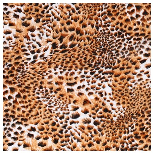 BrightGlow Animal Print Dekostoff Stoff Mode Tiger Zebra Leopard Muste Stoff Meterware Handwerken Nähen Stoff DIY Tierdruck Stoff Stoffbündel mit Safari-Thema für Kleidungsdekoration 1# 100x150cm
