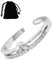 KGDUYC Anelli Donna Argento Anello Cuore Regolabili Anello Placcato Oro 14K Anello di Promessa Anello Fidanzamento Fedi Nuziali Anelli Mignolo Oro Rosa Anelli Pollice Argento Anelli Donna - argento