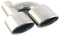 Auspuffrohr Auto Auspuff Spitze Schräg Gerollte Kante Schnittstelle 63mm Dual Outlet Auto Schalldämpfer Endrohr Edelstahl Für W211 W204 C63 Auspuffblende(Links)