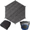 Puasok Housse Protection Solaire pour Trampoline 244cm/8ft, Toit Pare-Soleil Trampoline Anti-UV, Filet d'Ombrage Respirant, Accessoire Trampoline pour 6 Barres, Couverture Imperméable Extérieure