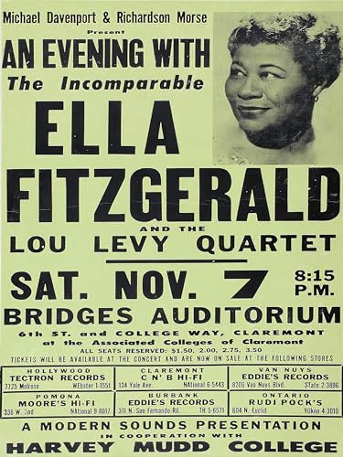 Ella Fitzgerald at Bridges Auditorium - Poster 30 x 40 cm