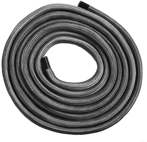 Ofen-Dichtschnur aus keramischen Glasfasern, 10 mm Durchmesser, 2 m oder 3 m Länge, hitzebeständig bis 550 °C, für Holzöfen und Kaminöfen(3 meters)