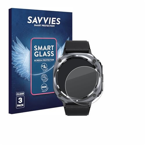 Savvies Schutzglas für TIMU S90 1.45 | 3 Stück Transparenter Displayschutz Made in Germany Panzer Schutz Glas 9H Schutzfolie HD Klar Blasenfrei Einfache Montage