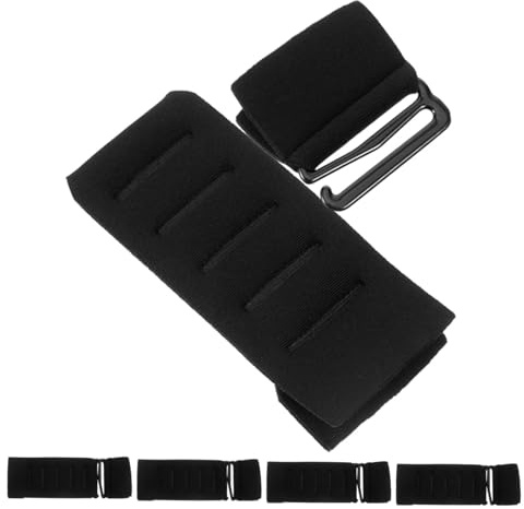 WRITWAA 5pezzi Estensori Reggiseno a 5 Ganci, Nylon Plastica | Nero, Regolazione a Cinque Fori, per Lingerie e Costumi, Sgancio Rapido, Vestibilità Adattabile