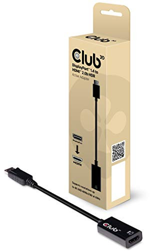 Club3D DisplayPort 1.4 to HDMI 2.0b HDR ACTIVE Adapter