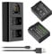 Neewer 2er Pack 1500mAh Ersatzakku für Panasonic DMW-BLC12 und Zwei USB Ladegeräte mit LCD Bildschirm Kompatibel mit Panasonic Lumix DMC-FZ200 DMC-FZ1000 DMC-G5 DMC-G6 DMC-G7usw