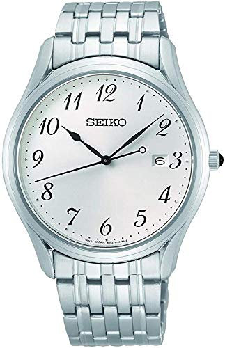 Seiko Quarz Herren-Uhr Edelstahl mit Metallband SUR299P1
