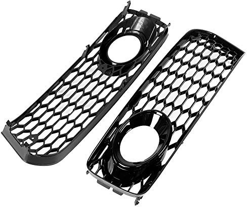 Nebelscheinwerfergitter, 2-teilige Auto-Nebelscheinwerfer-Kühlergrill-Kühlergrillabdeckung, kompatibel mit S-Line/S5 B8 RS5 2008-2012